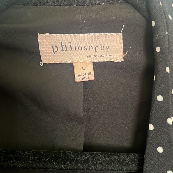 Polka Dot 3/4 sleeve blazer with cuffed sleeve - Picture 4 of 5